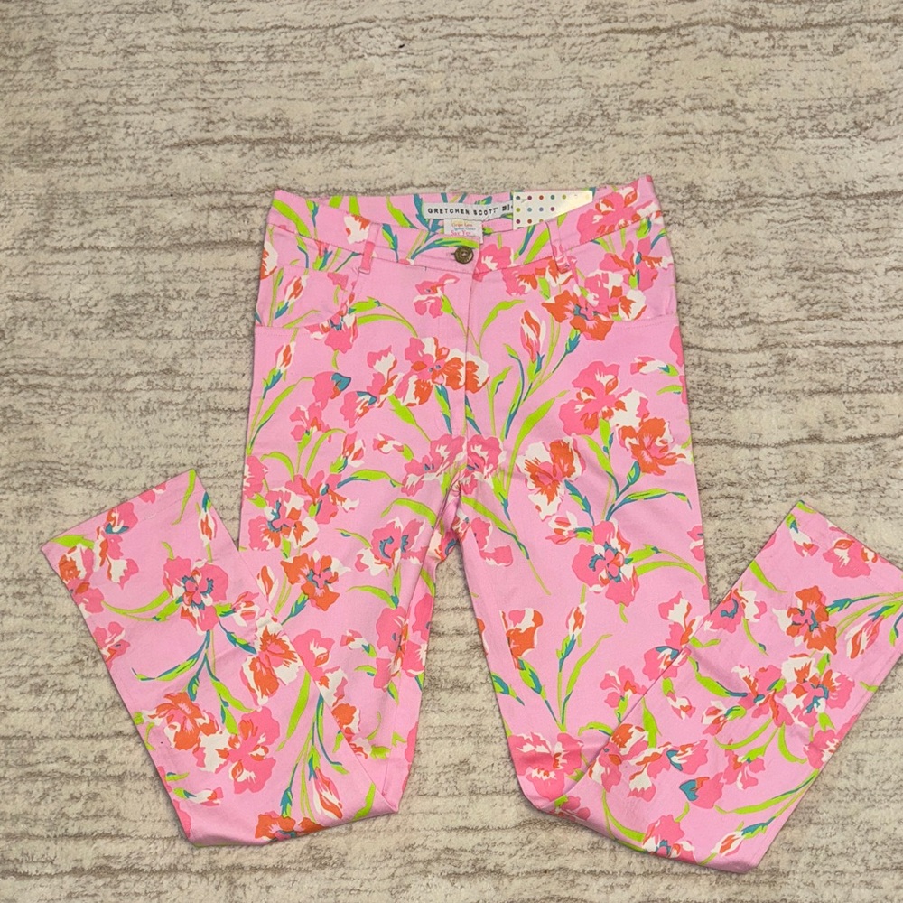 Gretchen Scott Designs Pink Floral Jeans